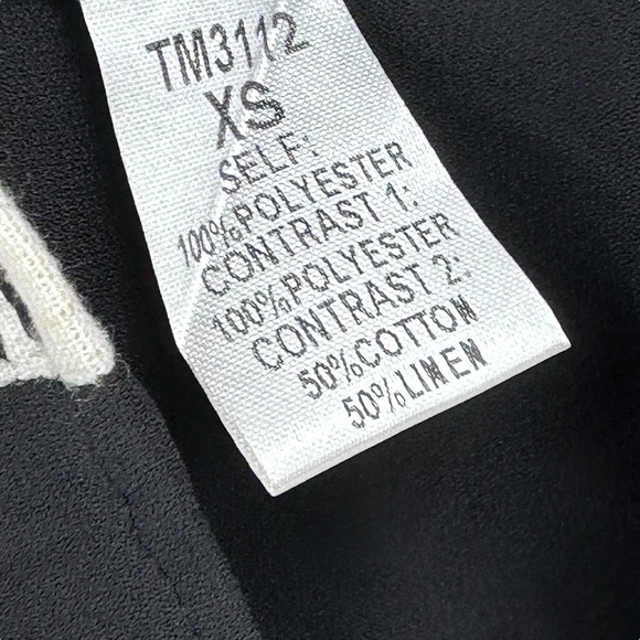 New THML Dress Shift Black Red Embroidered Sleeveless Sheer Unlined - Picture 7 of 7